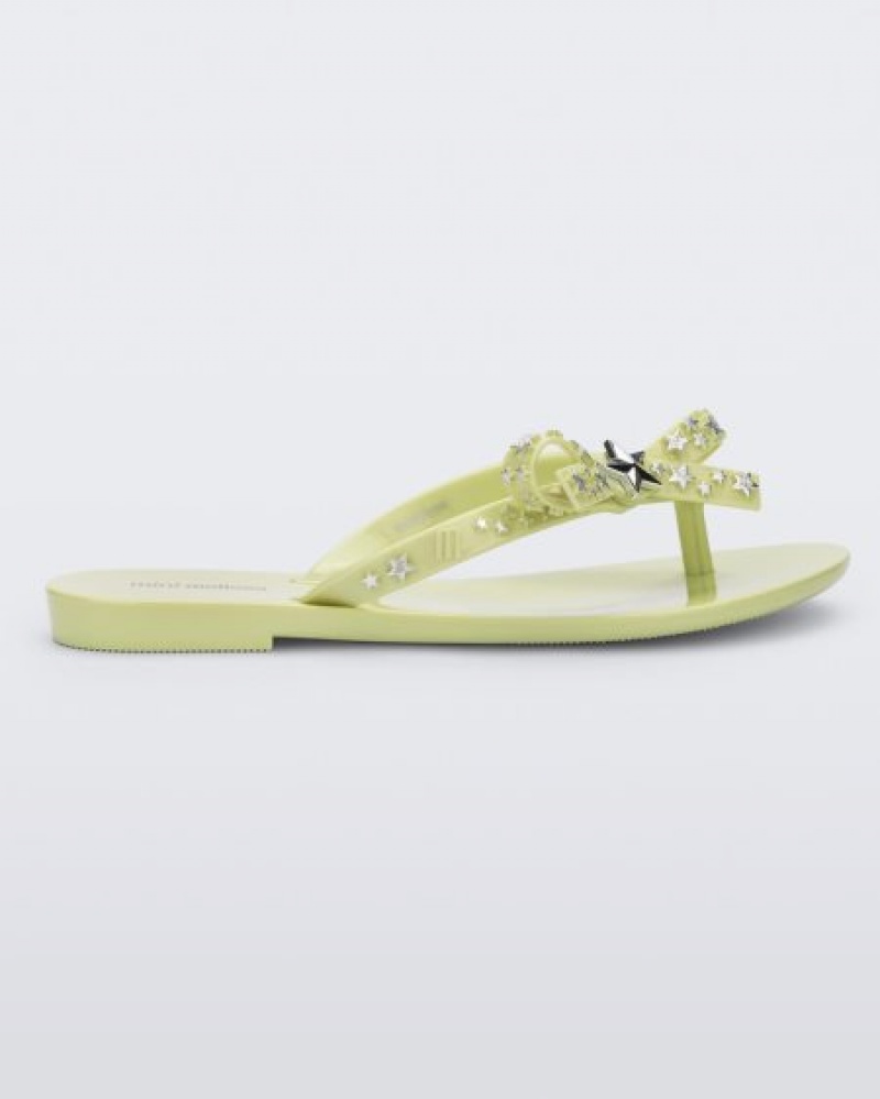 Mini Melissa Harmonic Stars Flip Flops Çocuk Yeşil Türkiye | 46395BQLK