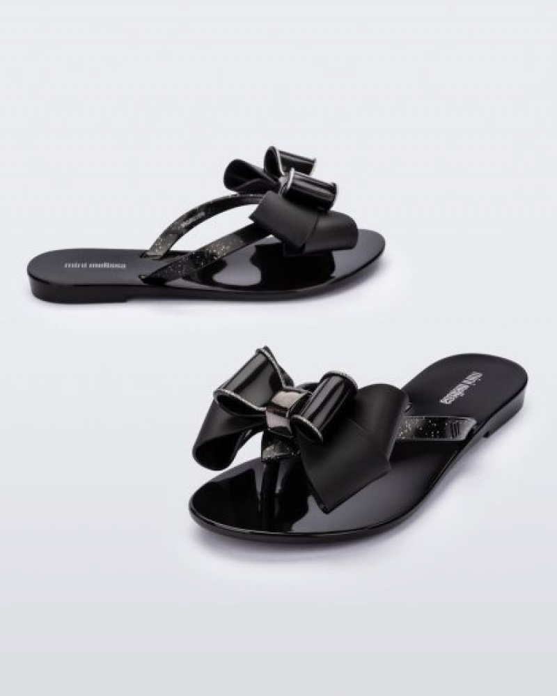 Mini Melissa Harmonic Sweet Flip Flops Çocuk Siyah Türkiye | 03824RGHT