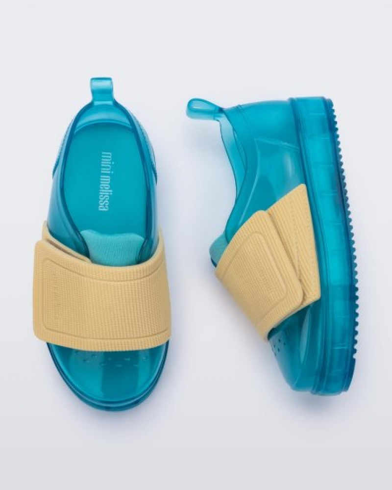 Mini Melissa Jelly Pop Sneaker Spor Ayakkabı Bebek Blue/Yellow Türkiye | 89407PCZF