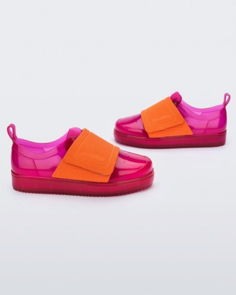 Mini Melissa Jelly Pop Sneaker Spor Ayakkabı Çocuk Pink/Orange Türkiye | 41952DLSA