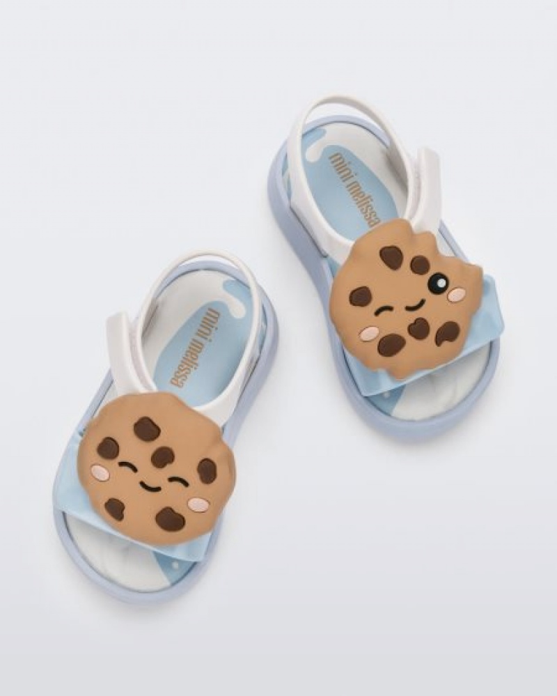 Mini Melissa Jump Candy Sandalet Bebek Blue/White/Beige Türkiye | 59230FKCO