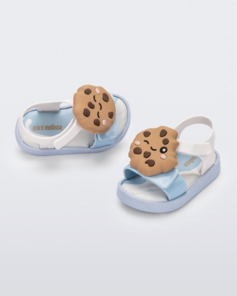 Mini Melissa Jump Candy Sandalet Bebek Blue/White/Beige Türkiye | 59230FKCO