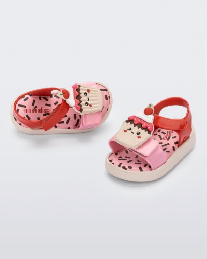 Mini Melissa Jump Candy Sandalet Bebek Pink/Red/Yellow Türkiye | 52193PCYM