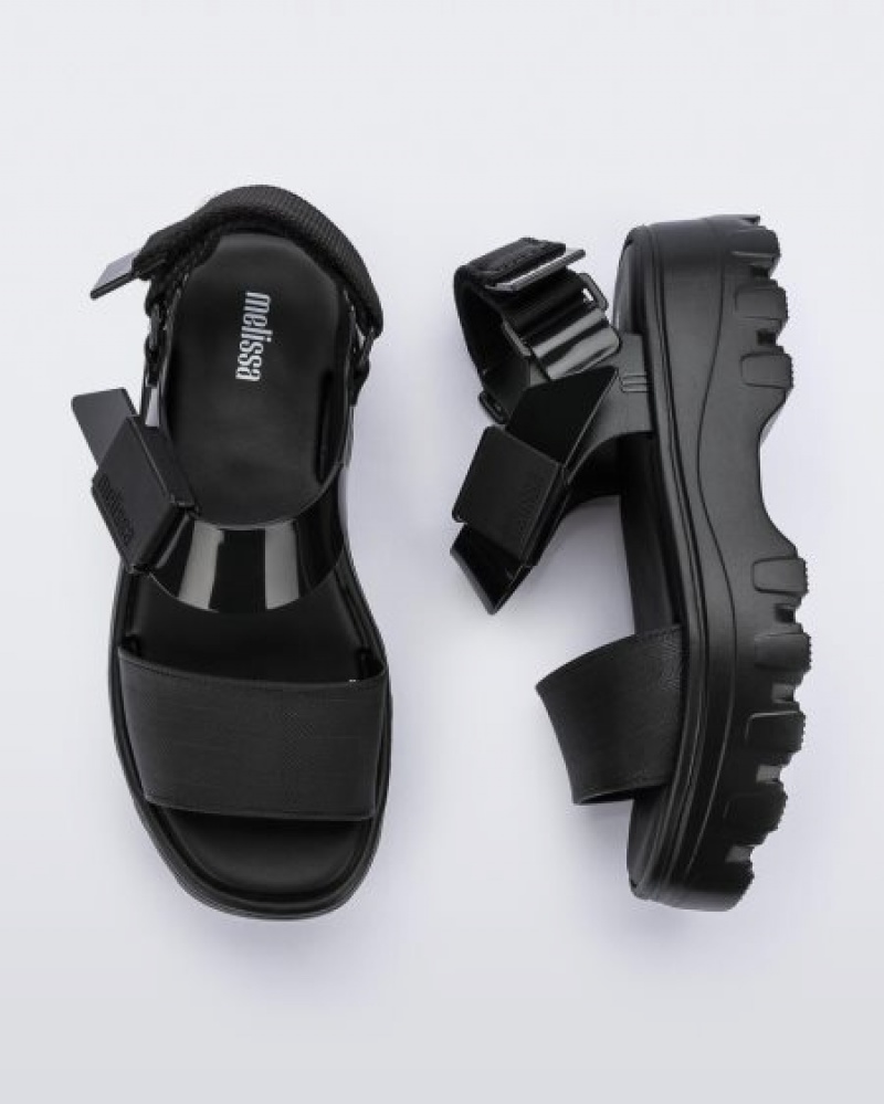 Melissa Kick Off Sandal Platforms Kadın Black/Black Türkiye | 21307UTKV