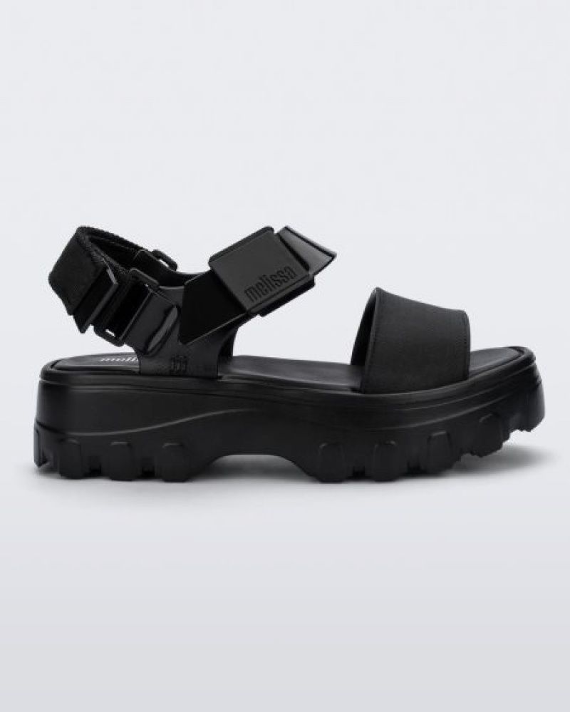 Melissa Kick Off Sandal Platforms Kadın Black/Black Türkiye | 21307UTKV