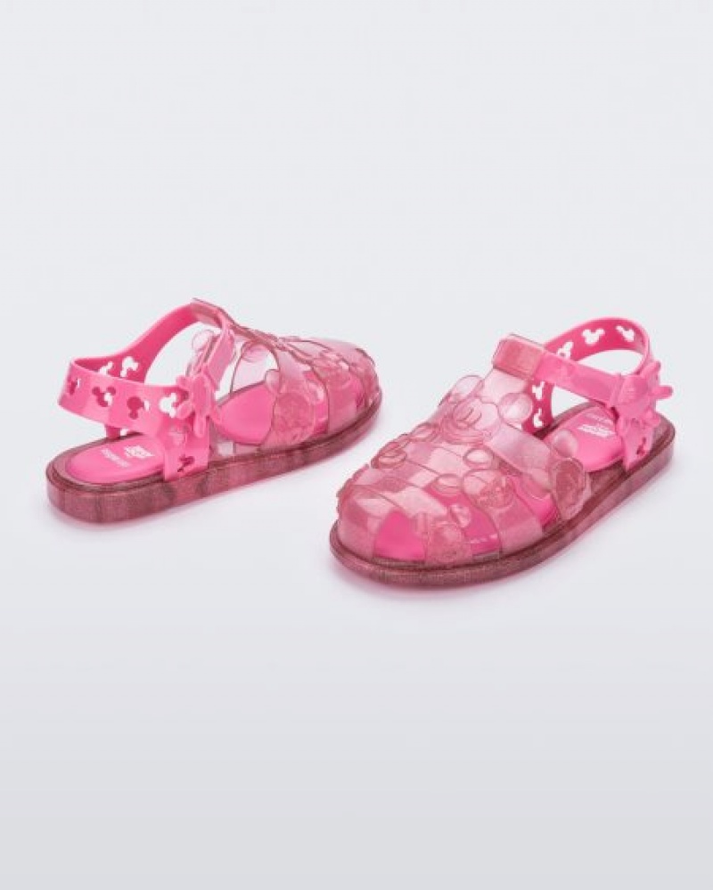 Mini Melissa Magic Sandalet Çocuk Glitter Pink/Pink Türkiye | 50423TRUA