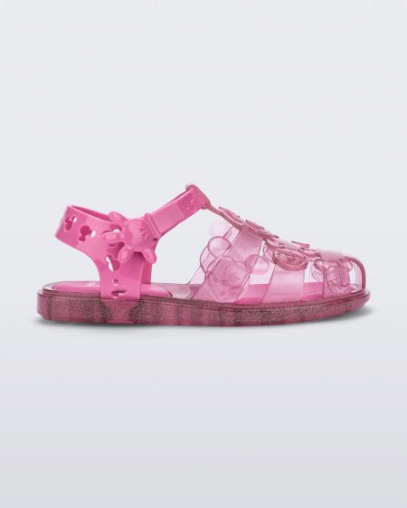 Mini Melissa Magic Sandalet Çocuk Glitter Pink/Pink Türkiye | 50423TRUA