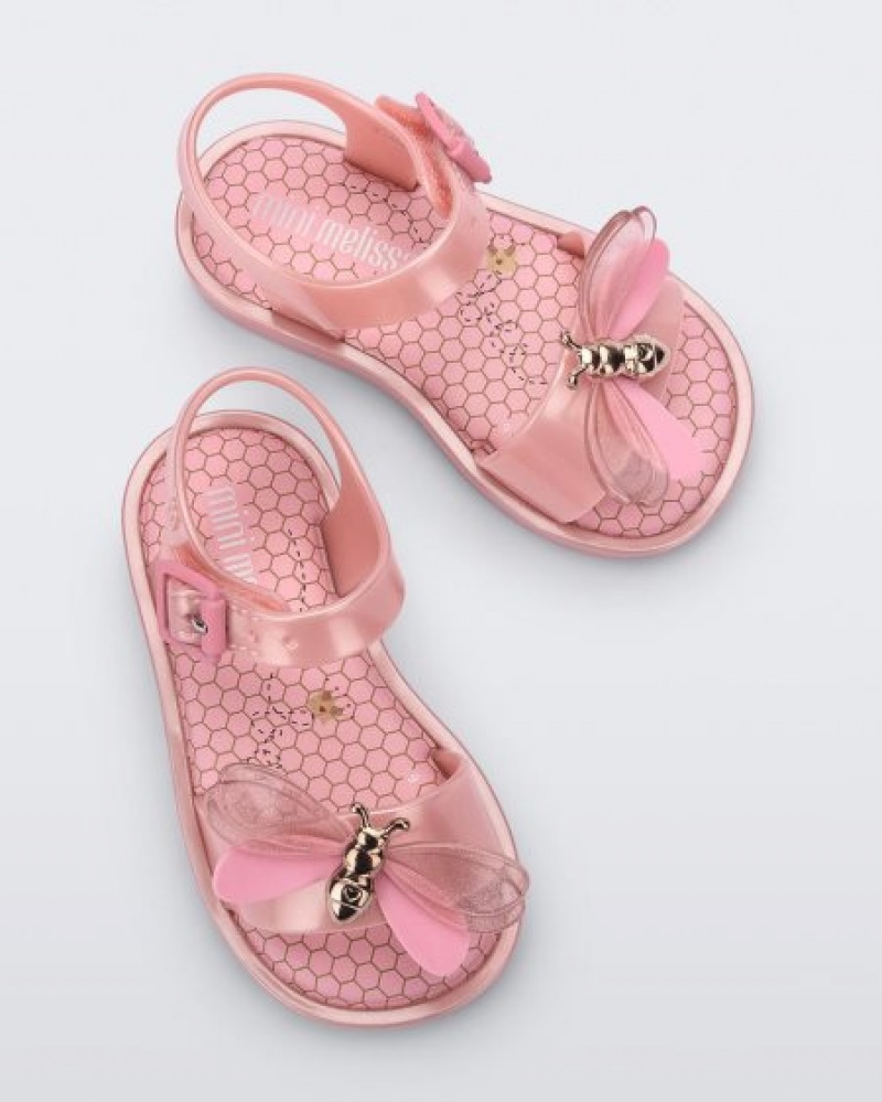 Mini Melissa Mar Bugs Sandalet Bebek Pembe Türkiye | 79685GHPK