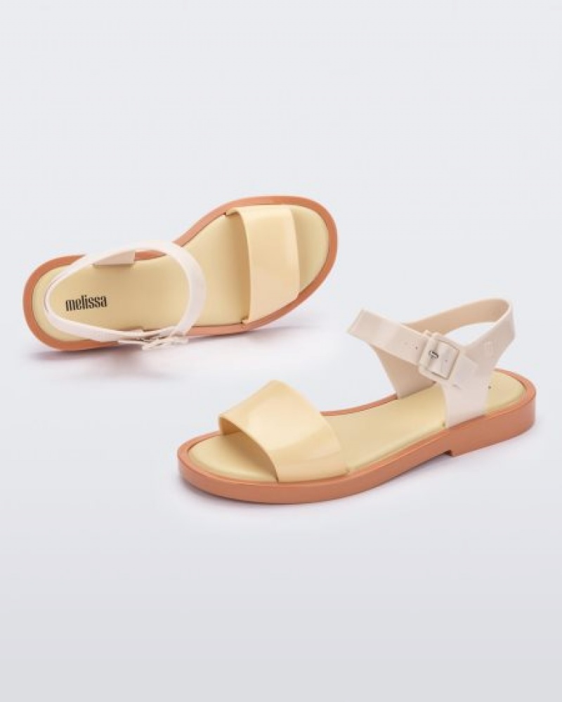 Melissa Mar Sandal Sandalet Kadın Beige/Yellow Türkiye | 35182HDGX