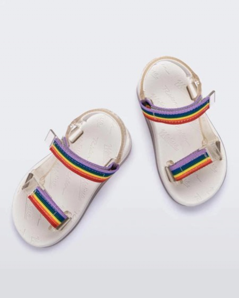 Mini Melissa Papete Sandalet Bebek Beige/Rainbow Türkiye | 81697IFLN