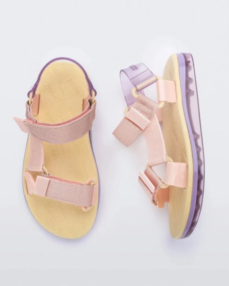 Melissa Papete Sandalet Kadın Pink/Yellow Türkiye | 35107NIAT