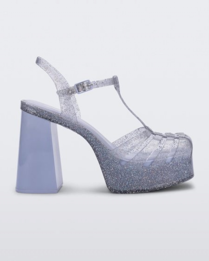 Melissa Party Heel Topuklu Ayakkabılar Kadın Glitter Clear Türkiye | 46250RMGF