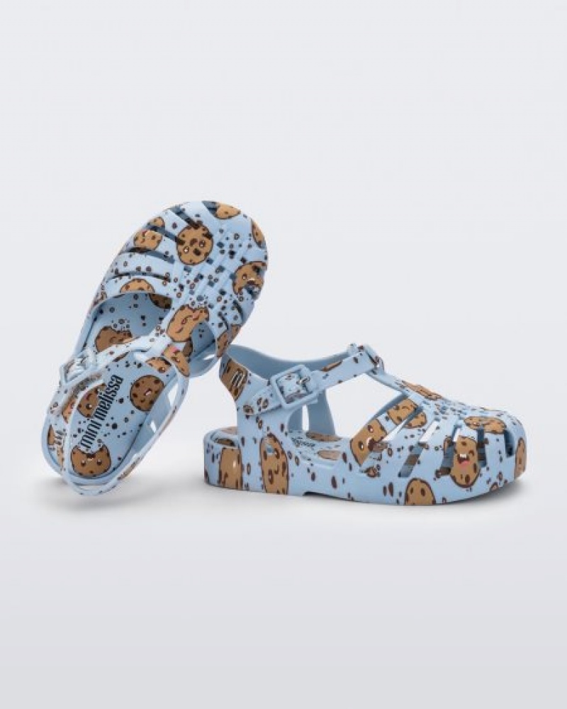 Mini Melissa Possession Candy Sandalet Bebek Blue/Beige Türkiye | 52698LBTX