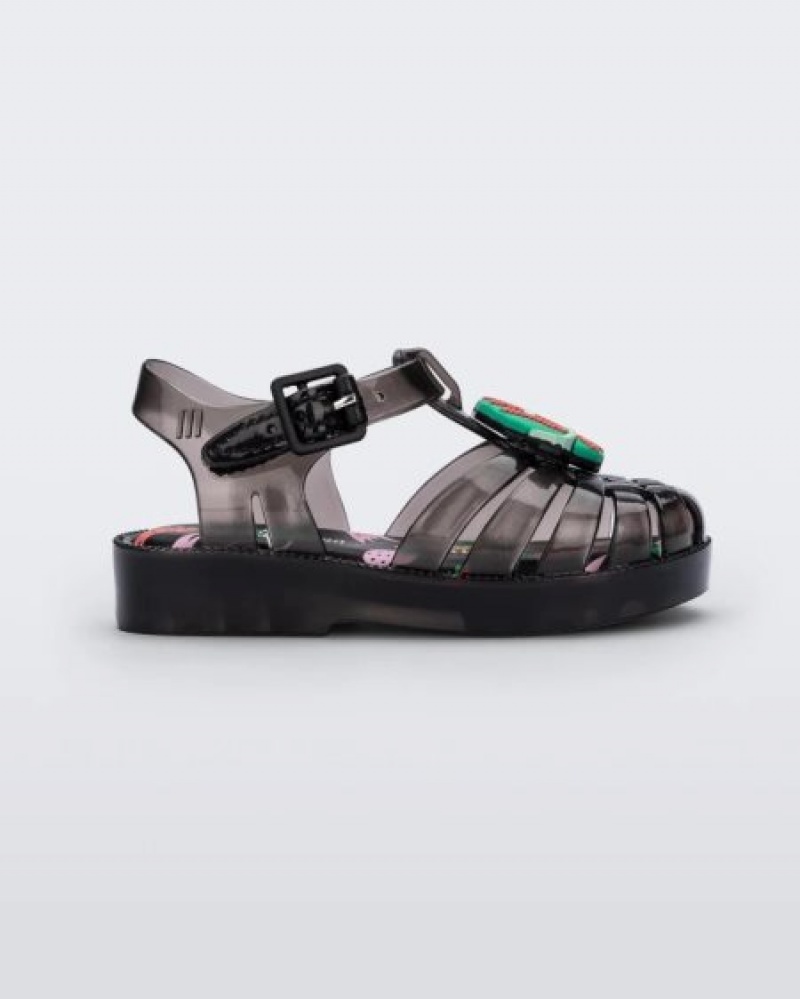 Mini Melissa Possession Sandalet Bebek Siyah Türkiye | 51369PUEN