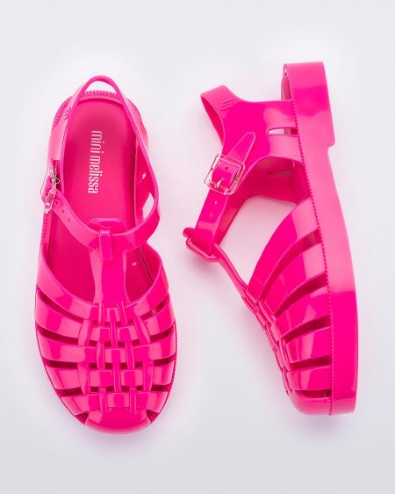 Mini Melissa Possession Sandalet Çocuk Koyu Pembe Türkiye | 80614RBEZ