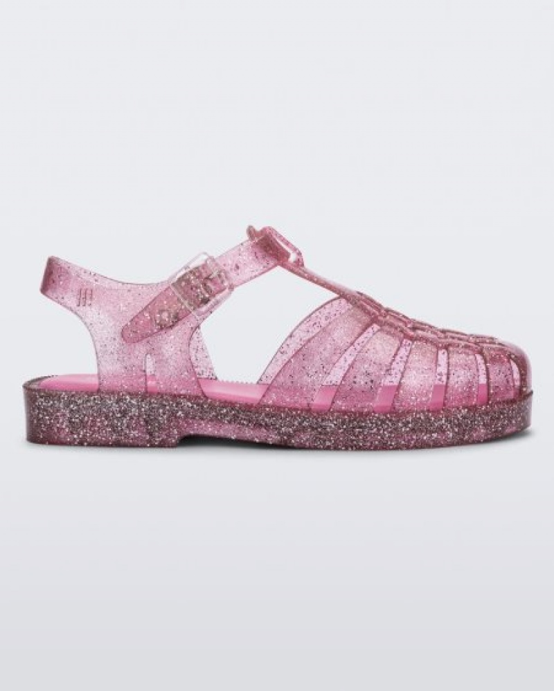 Mini Melissa Possession Sandalet Çocuk Pink/Glitter/Silver Türkiye | 52047INLG