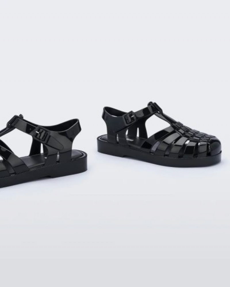 Mini Melissa Possession Sandalet Çocuk Siyah Türkiye | 89231ROQB