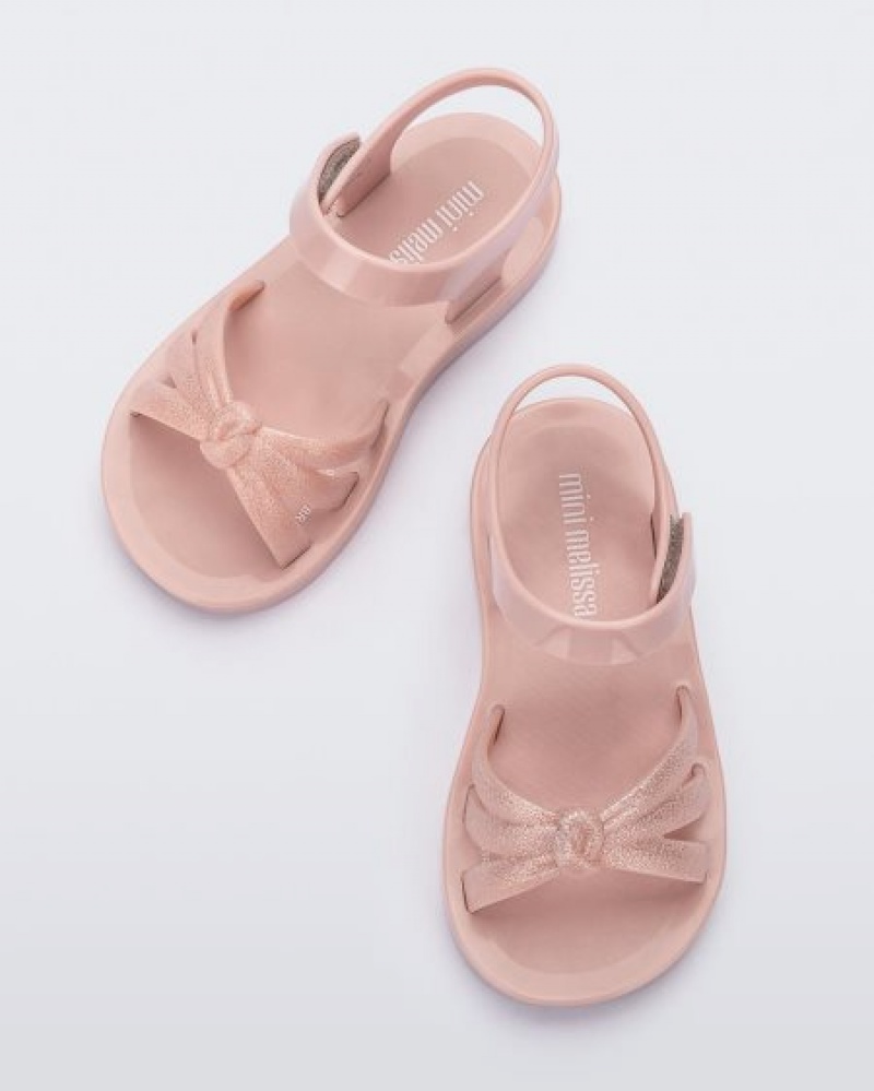 Mini Melissa Precious Sandalet Bebek Glitter/Pink Türkiye | 27908FOUY