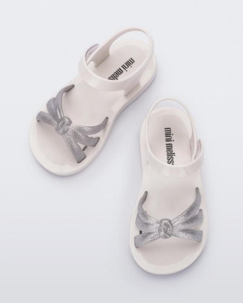 Mini Melissa Precious Sandalet Bebek White/Silver Türkiye | 87564UOMG