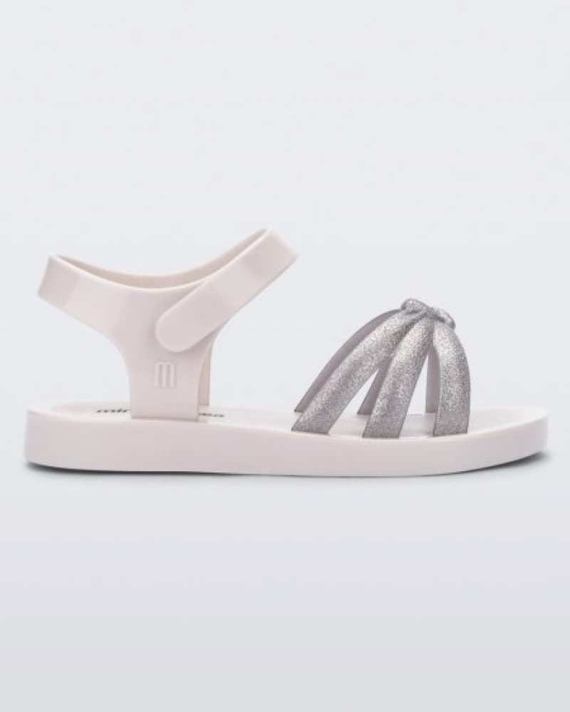 Mini Melissa Precious Sandalet Bebek White/Silver Türkiye | 87564UOMG