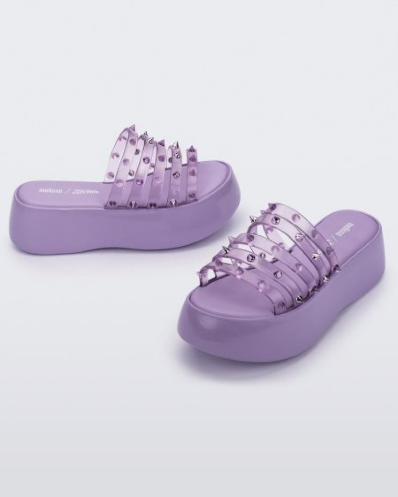 Melissa Punk Love Becky Platforms Kadın Violet/Clear Lilac Türkiye | 79843BXMZ