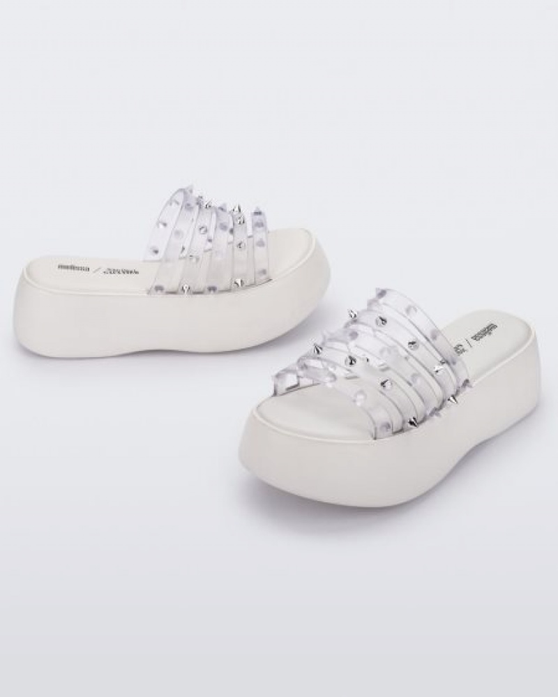 Melissa Punk Love Becky Platforms Kadın White/Clear Türkiye | 64930IYXV