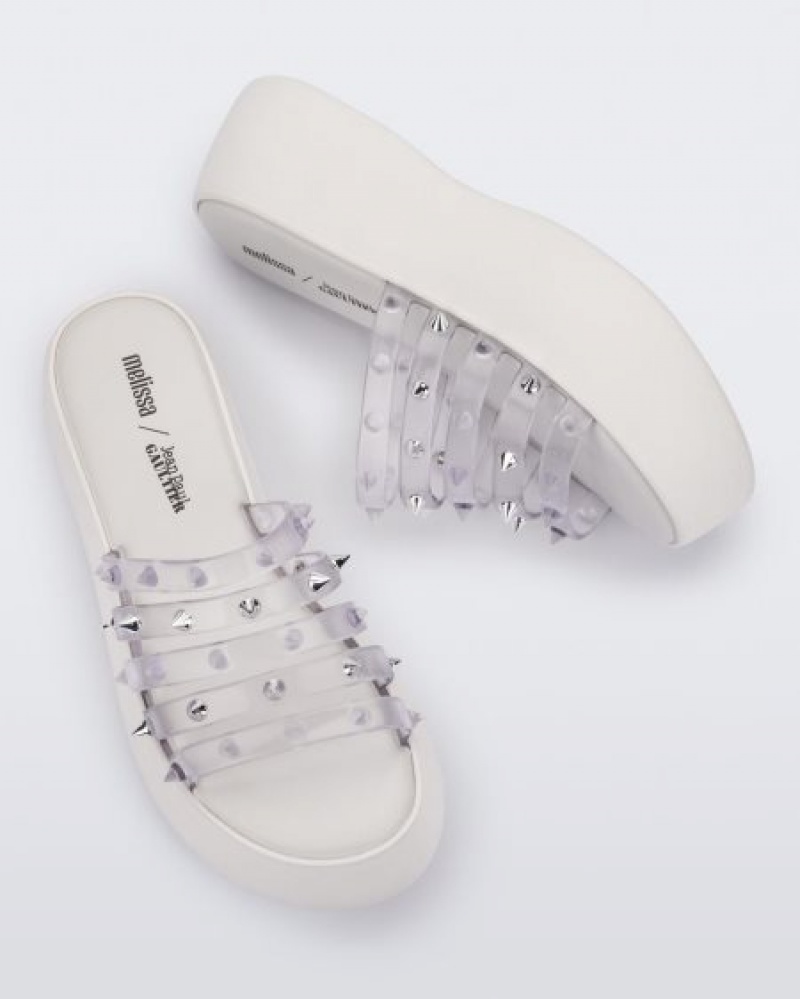 Melissa Punk Love Becky Platforms Kadın White/Clear Türkiye | 64930IYXV