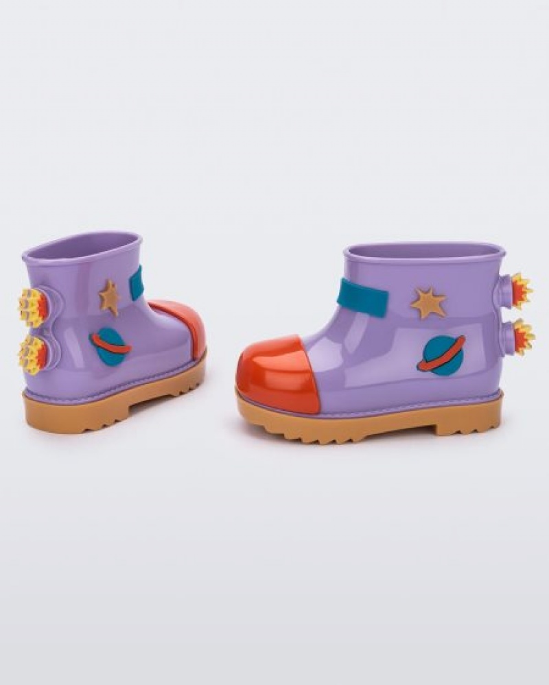 Mini Melissa Rain Boot Bot Bebek Carmel/Lilac/Red Türkiye | 90485SFZU