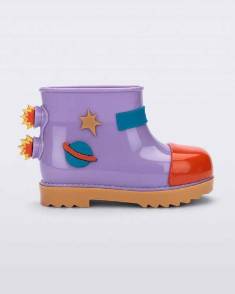 Mini Melissa Rain Boot Bot Bebek Carmel/Lilac/Red Türkiye | 90485SFZU