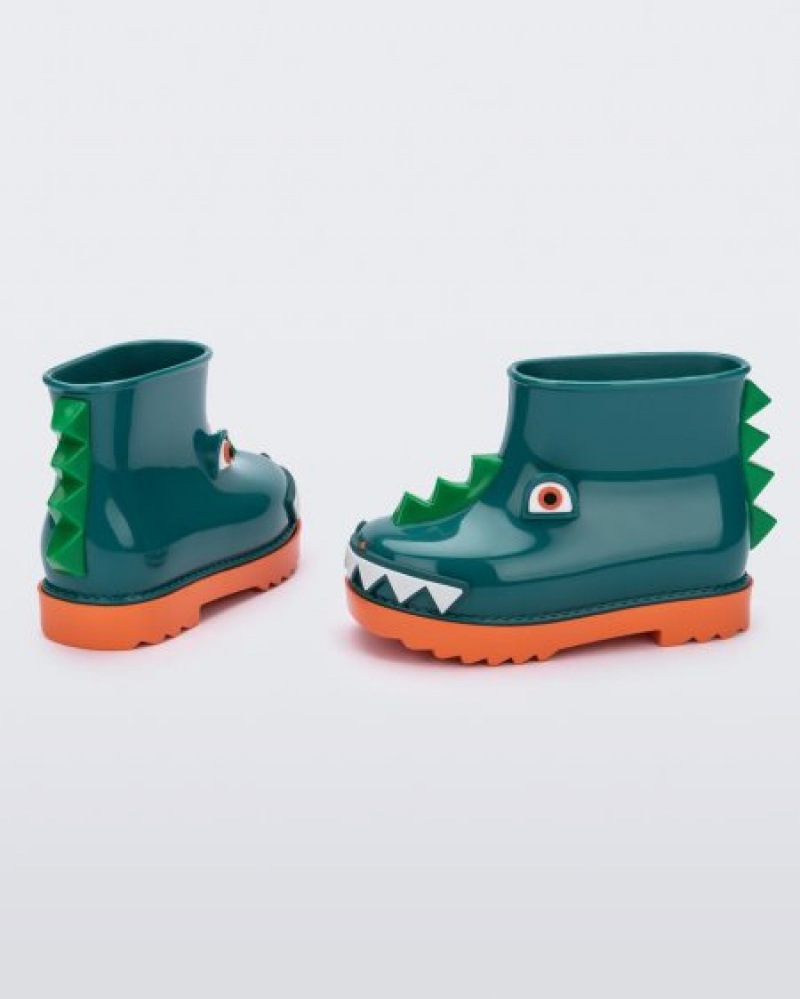 Mini Melissa Rain Boot Bot Bebek Orange/Green Türkiye | 79405ZJDK