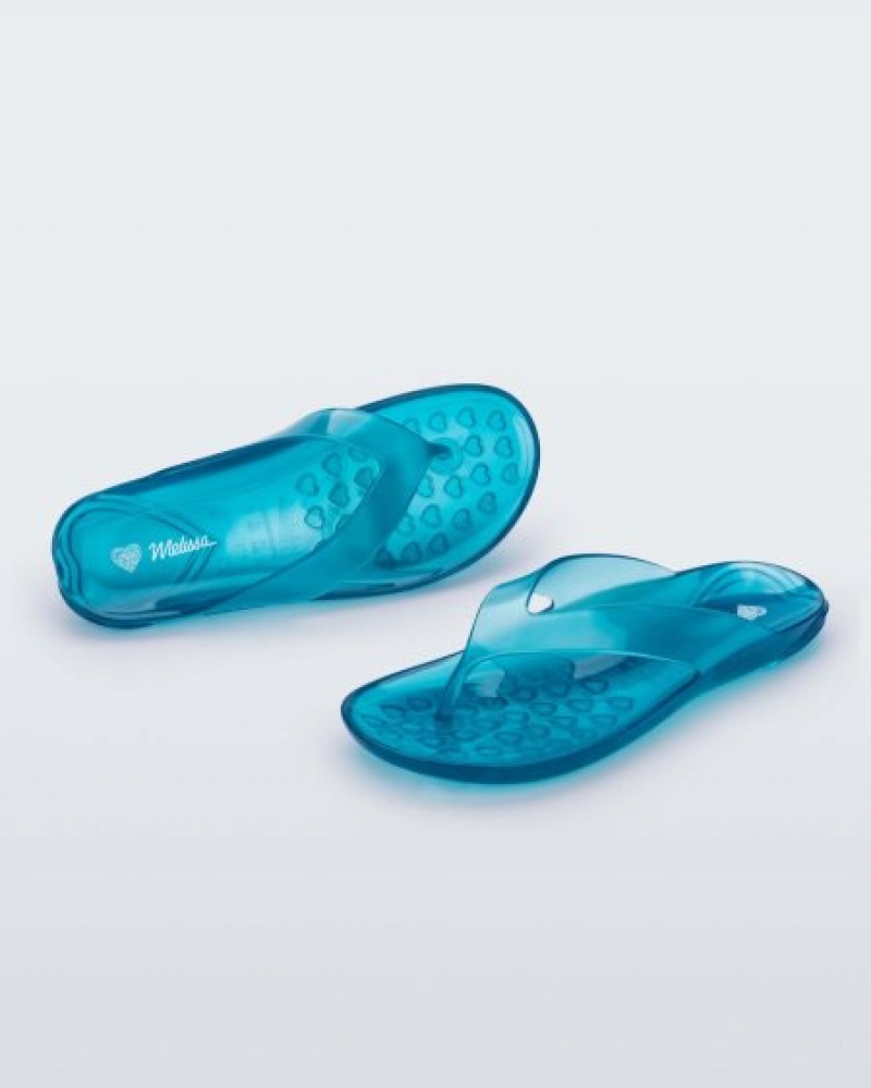 Melissa Real Jelly Flip Flop Flip Flops Kadın Mavi Türkiye | 71425IEMF