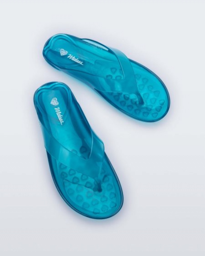 Melissa Real Jelly Flip Flop Flip Flops Kadın Mavi Türkiye | 71425IEMF