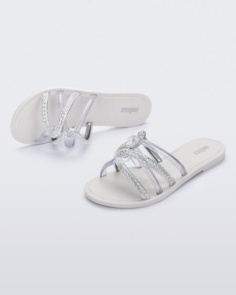 Melissa Shiny Terlik Terlik Kadın White/Silver Türkiye | 17850SNGP