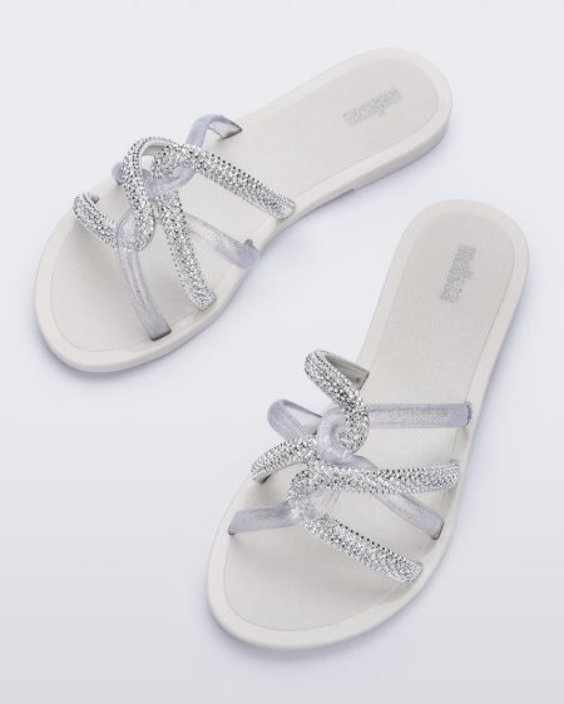 Melissa Shiny Terlik Terlik Kadın White/Silver Türkiye | 17850SNGP