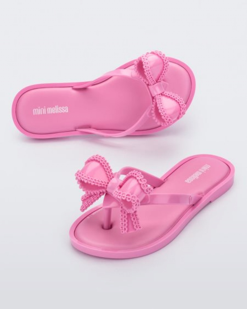 Mini Melissa Slim Flip Flops Çocuk Pembe Türkiye | 74236FSPD