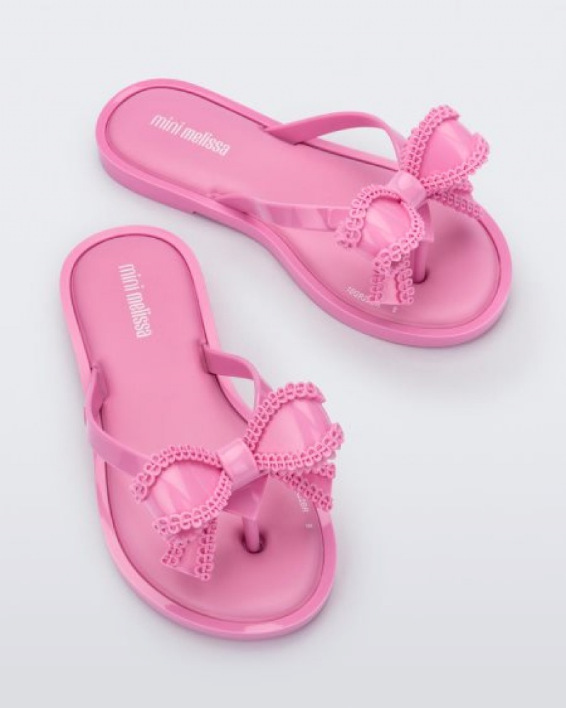 Mini Melissa Slim Flip Flops Çocuk Pembe Türkiye | 74236FSPD