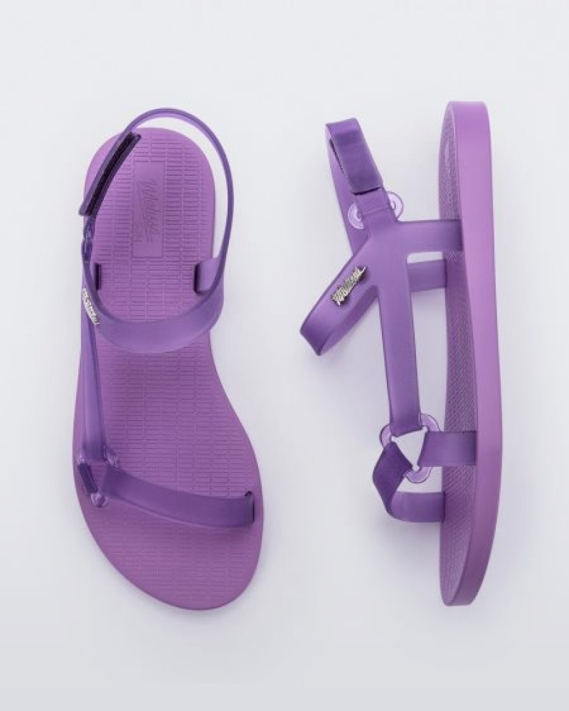 Melissa Sun Downtown Sandalet Kadın Lilac/Clear Lilac Türkiye | 46519JDCE