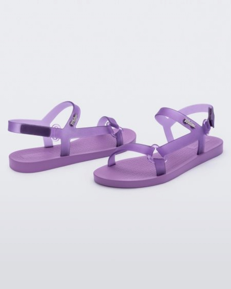 Melissa Sun Downtown Sandalet Kadın Lilac/Clear Lilac Türkiye | 46519JDCE