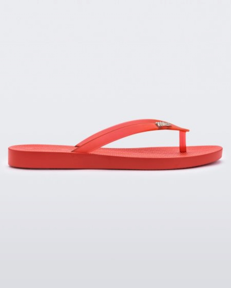 Melissa Sun Venice Flip Flops Kadın Kırmızı Türkiye | 63825LUJO