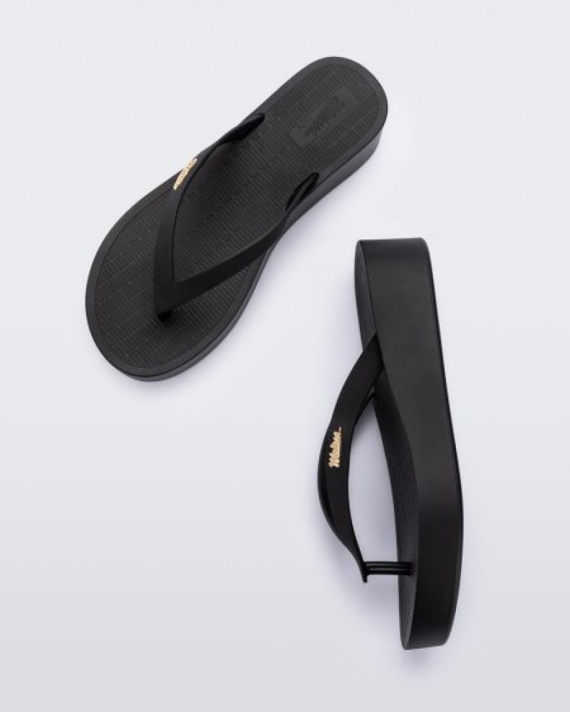 Melissa Sun Venice Flip Flops Kadın Siyah Türkiye | 15830EAUZ