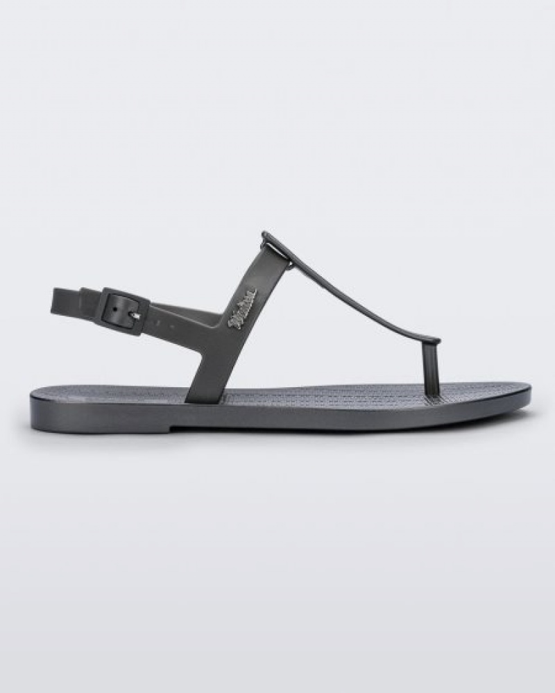 Melissa Sun Ventura Sandalet Kadın Graphite Metallic Türkiye | 65783RHLC