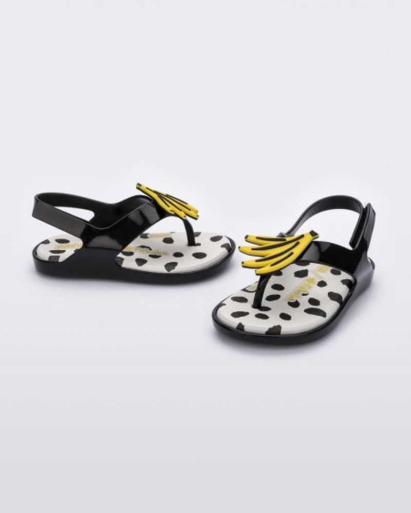 Mini Melissa Sunny Sandalet Bebek Siyah Türkiye | 46198UXRN