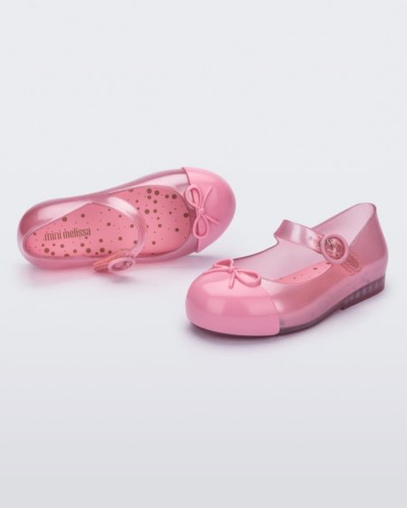 Mini Melissa Sweet Love Cap Burunlu Flats Bebek Pembe Türkiye | 04869XLFW