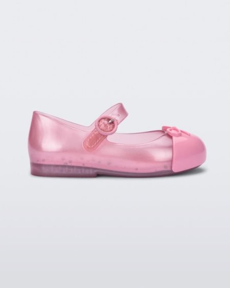 Mini Melissa Sweet Love Cap Burunlu Flats Bebek Pembe Türkiye | 04869XLFW