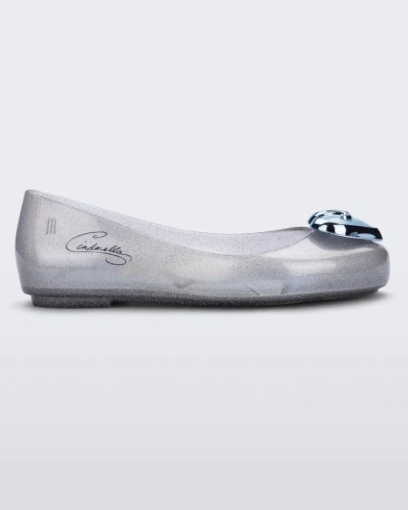 Mini Melissa Sweet Love Princess Flats Çocuk Gümüş Türkiye | 08524YCVQ