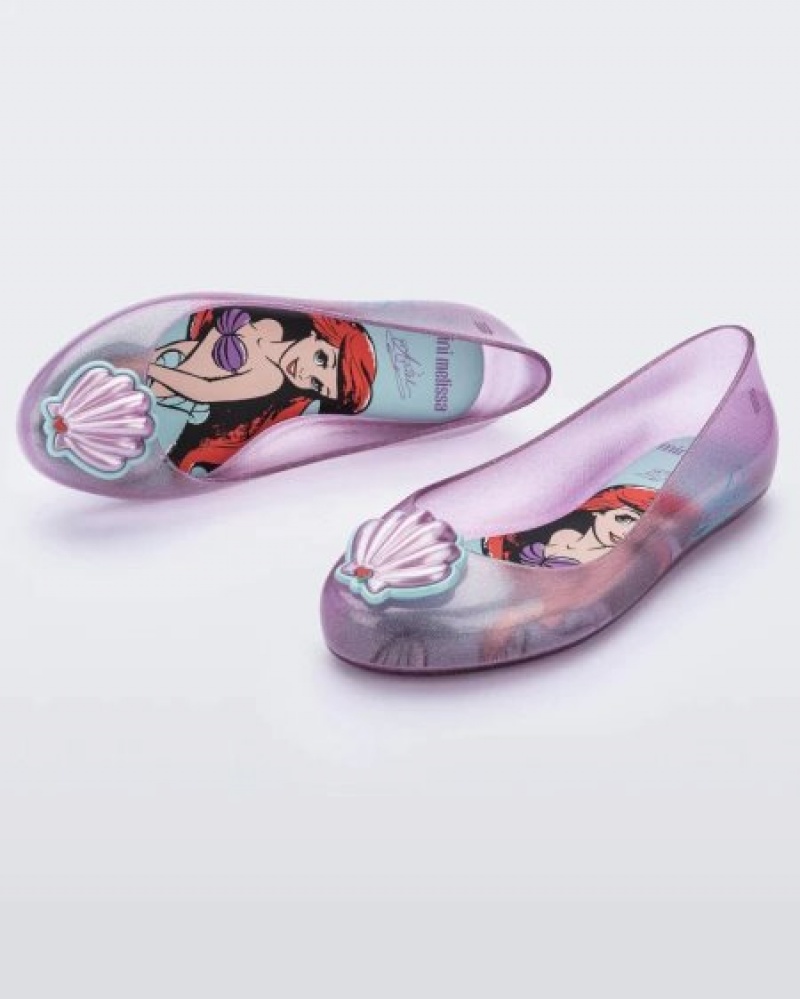 Mini Melissa Sweet Love Princess Flats Çocuk Mor Türkiye | 32109MSCT