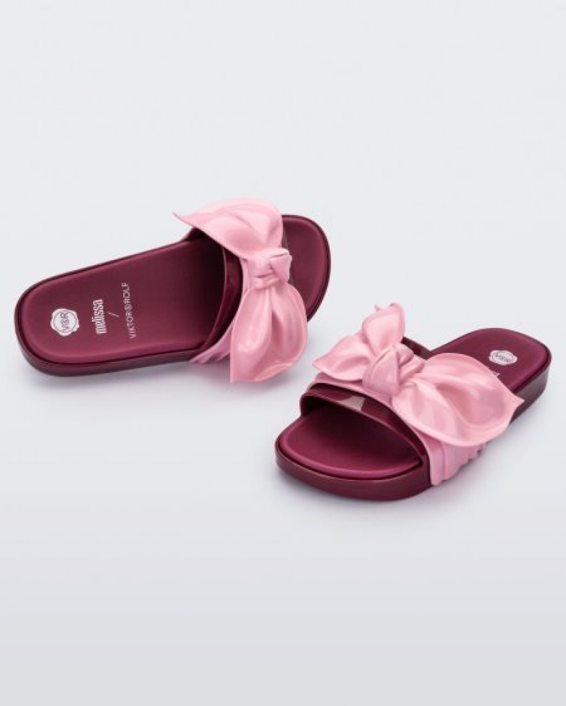 Melissa Tie Beach Terlik Kadın Red/Pink Türkiye | 65314GNJY