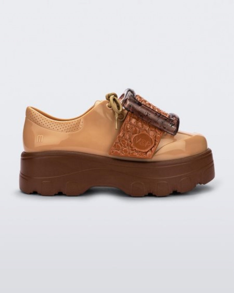 Melissa Tokalı Up Kick Off Spor Ayakkabı Kadın Brown/Beige Türkiye | 53716ACUY