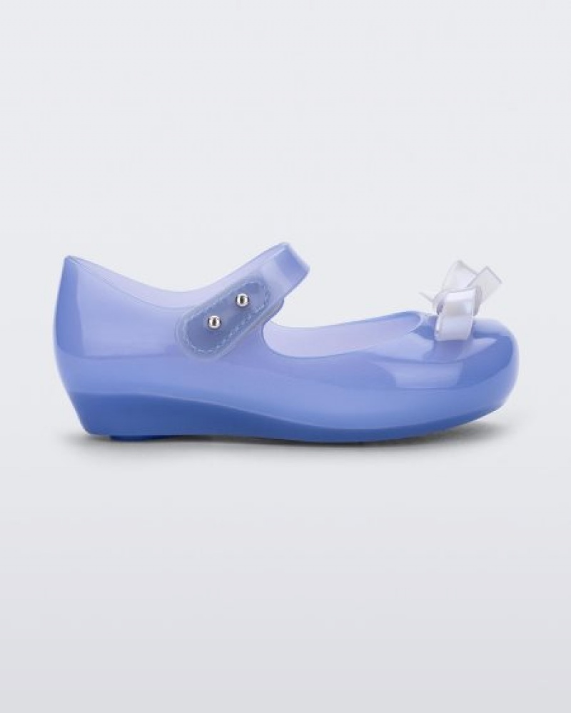 Mini Melissa Ultragirl Bow Flats Bebek Mavi Türkiye | 64175NERP