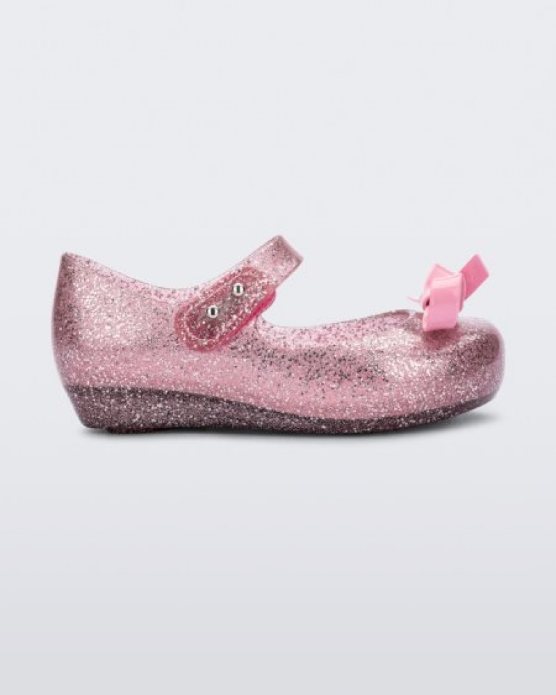 Mini Melissa Ultragirl Bow Flats Bebek Pembe Türkiye | 04953NZKR